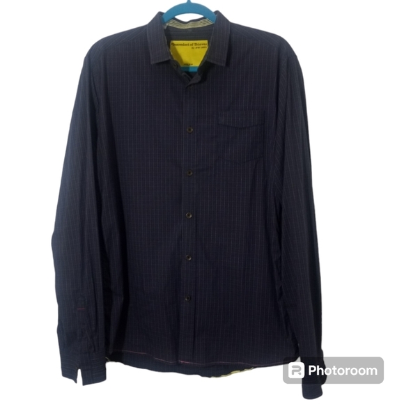 Descendant of Thieves Windowpane Plaid Button-Down Shirt Limited Edition Size XL - Picture 1 of 16